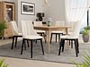 Spisegruppe Racine 139 (Svart + Magic Velvet 2250)