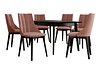Spisegruppe Racine 139 (Svart + Magic Velvet 2258)
