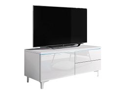TV-benk Uva III (Hvit + Høyglans hvit)