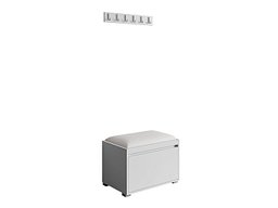 Møbelsett til entré Comfivo Pinus VIII (Hvit + Soft 017)