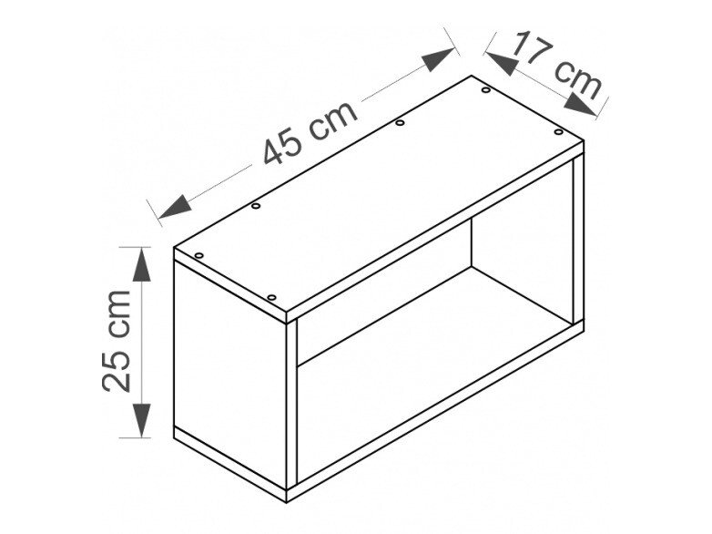 Vegghylle Cirdora 110 (Hvit)