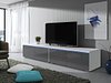 TV-benk Hortus (Hvit + Blank grå)