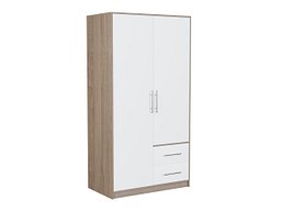 Garderobeskap Cavmero 105 (Sonoma eik + Hvit)