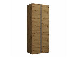 Garderobeskap Pinis (Artisan eik + Svart)