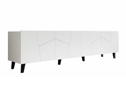 TV-benk Charlotte 181 (Hvit + Svart)