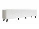 TV-benk Charlotte 181 (Hvit + Svart)
