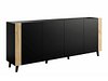Skjenk Charlotte 183 (Svart + Craft eik)