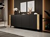 Skjenk Charlotte 183 (Svart + Craft eik)