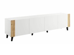 TV-benk Charlotte 184 (Hvit + Craft eik)