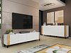 TV-benk Charlotte 184 (Hvit + Craft eik)