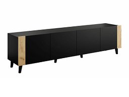 TV-benk Charlotte 184 (Svart + Craft eik)
