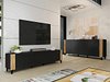 TV-benk Charlotte 184 (Svart + Craft eik)