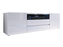 TV-benk Ager (Hvit + Høyglans hvit)