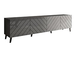 TV-benk Charlotte 145 (Grafitt + Blank grafitt)