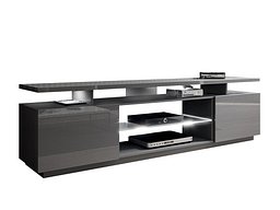 TV-benk Figura (Grå + Blank grå)