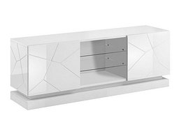 TV-benk Linar (Hvit + Høyglans hvit)