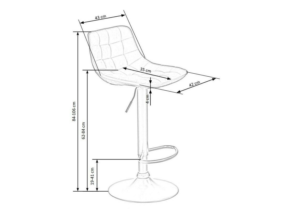Counterstol Houston 964 (Svart)