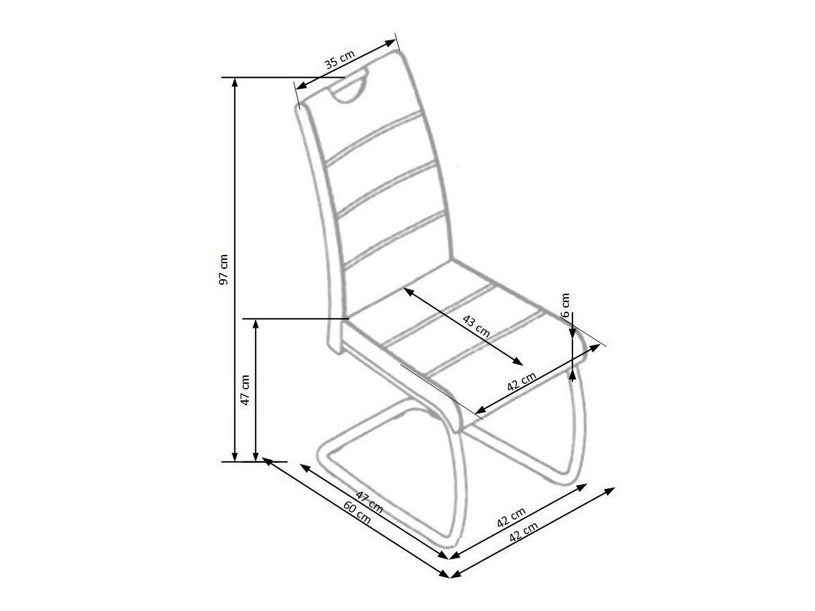 Stol Houston 255 (Hvit)