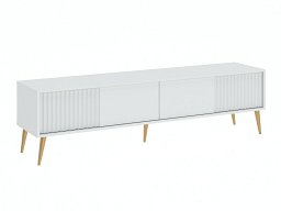TV-benk Cirferi 105 (Hvit + Gullfarget)