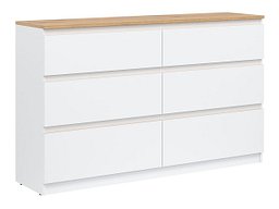 Kommode Catelbi 102 (Hvit + Eik)