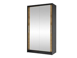 Garderobeskap Closico Structor VII (Svart + Artisan eik)