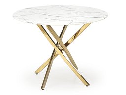 Bord Houston 1538 (Gullfarget + Hvit marmor)