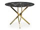 Bord Houston 1538 (Gullfarget + Svart marmor)