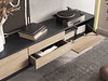TV-benk Austin 325 (Antrasitt + Eik)