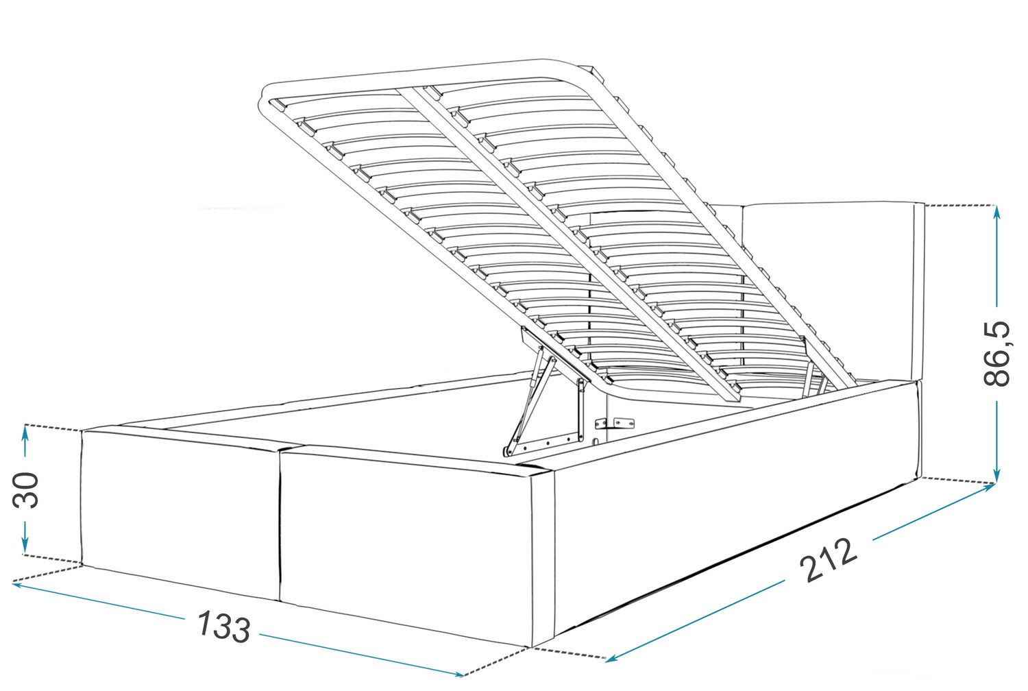 Seng Fairfield 109 (Hvit)