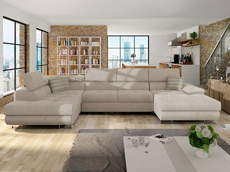 Hjørnesofa Comfivo Ruta IV (Uttario Velvet 2979 + Senegal 825)