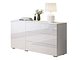 Kommode Sarasota 128 (Hvit + Høyglans hvit)