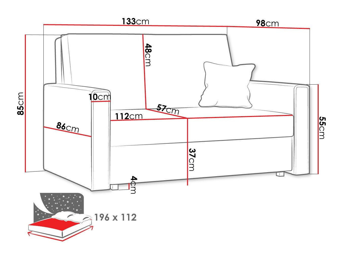 Sovesofa Morel II (Poso 110)