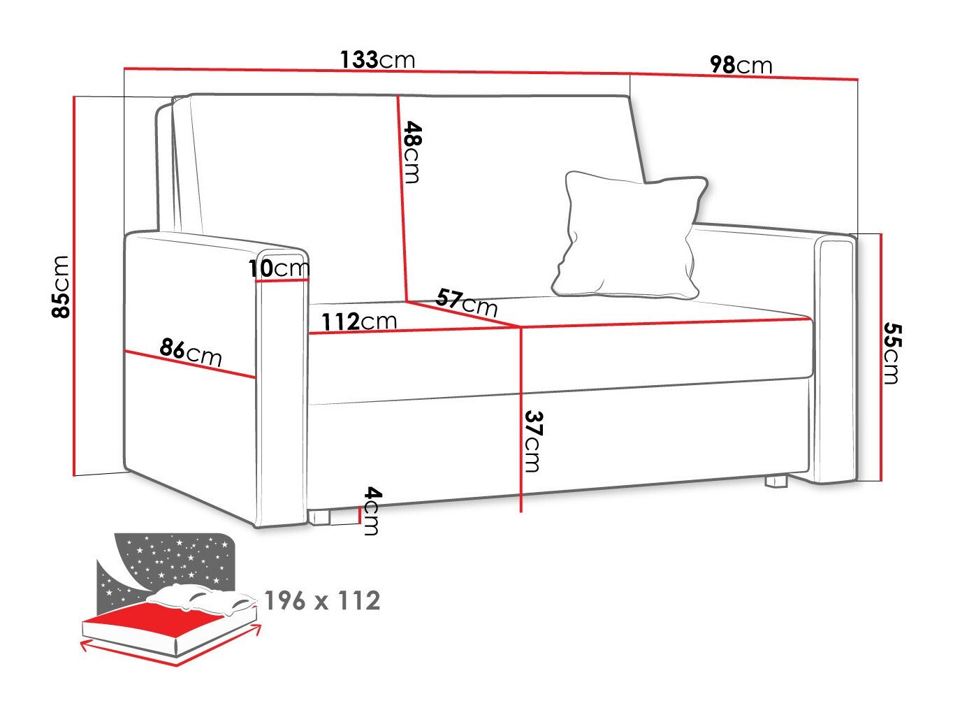 Sovesofa Morel II (Poso 22)