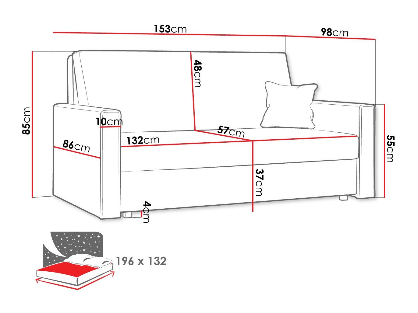 Sovesofa Morel III (Poso 01)