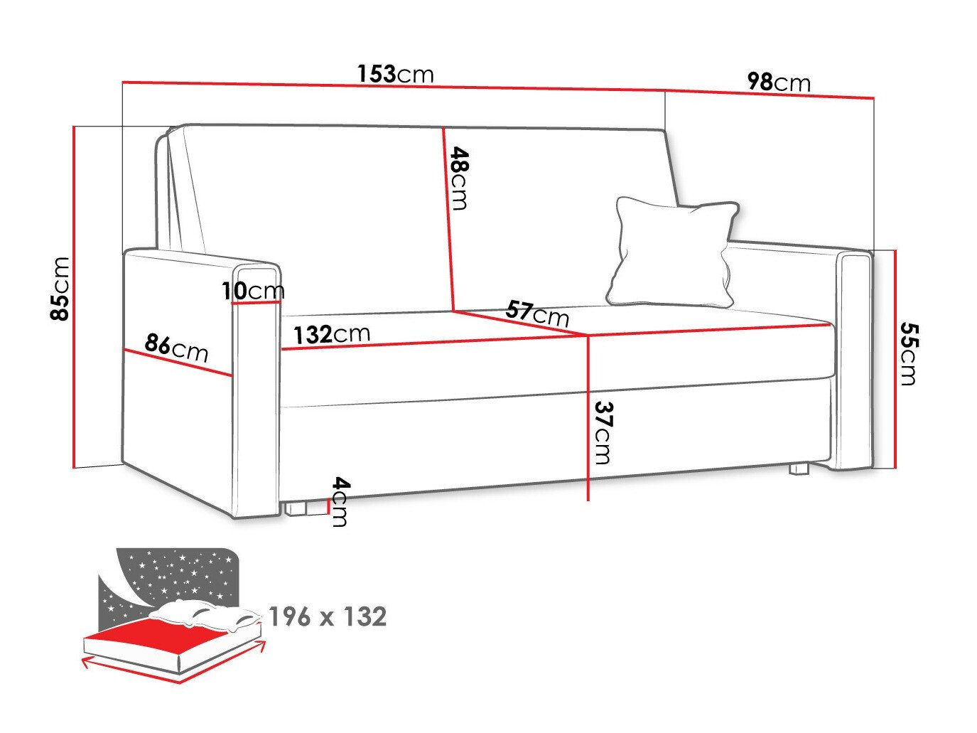 Sovesofa Morel III (Poso 02)
