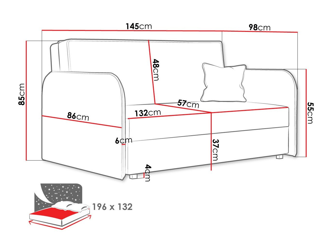 Sovesofa Lirael III (Mono 235)