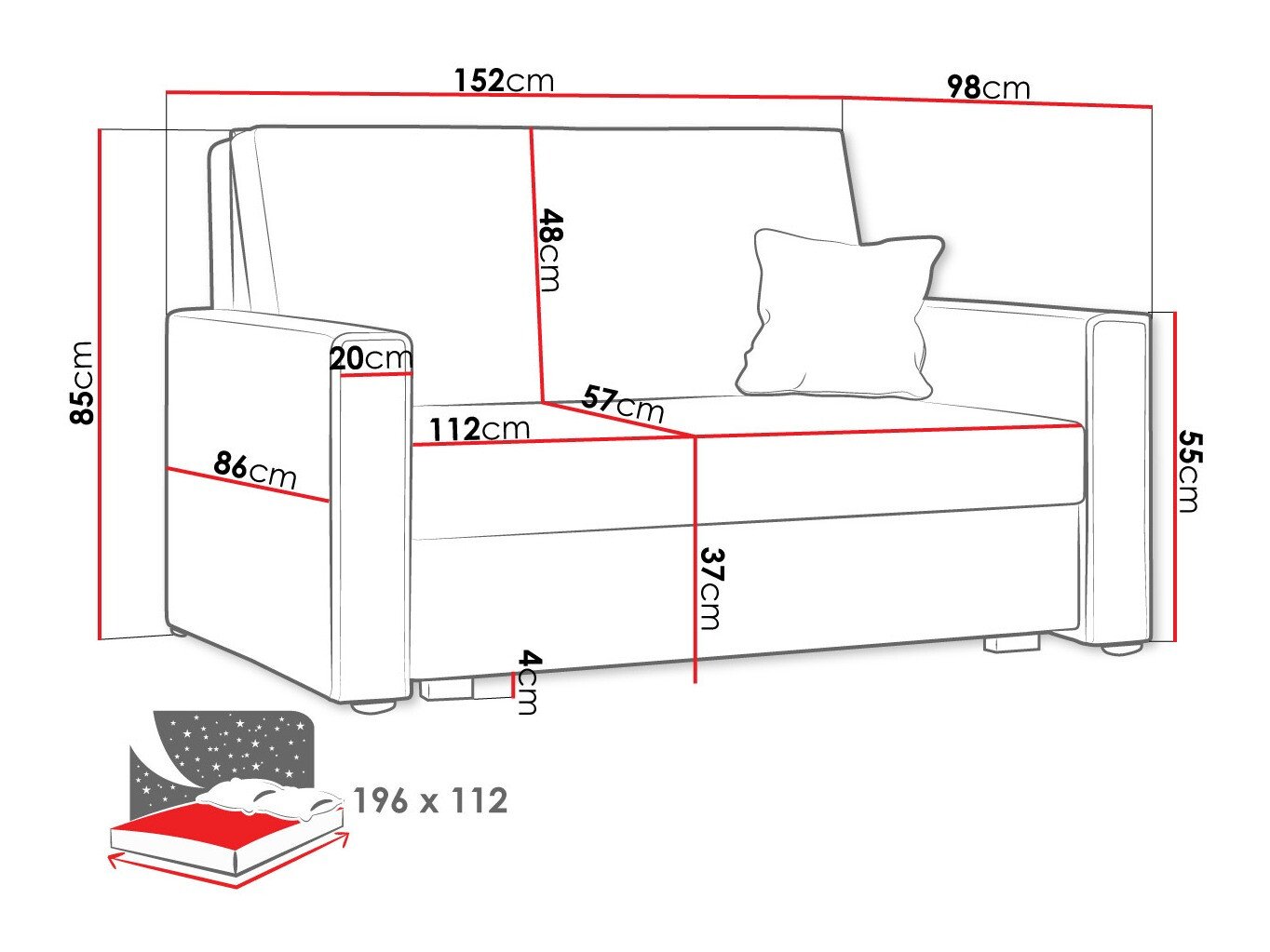 Sovesofa Clarlen II (Poso 05)