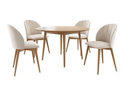 Spisegruppe Racine 127 (Brun + Magic Velvet 2250)