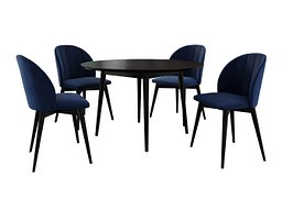 Spisegruppe Racine 127 (Svart + Magic Velvet 2216)
