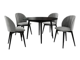 Spisegruppe Racine 127 (Svart + Magic Velvet 2217)