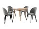 Spisegruppe Racine 127 (Svart + Magic Velvet 2217)