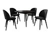 Spisegruppe Racine 127 (Svart + Magic Velvet 2219)