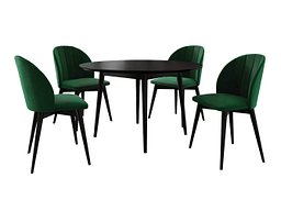 Spisegruppe Racine 127 (Svart + Magic Velvet 2225)