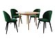 Spisegruppe Racine 127 (Svart + Magic Velvet 2225)
