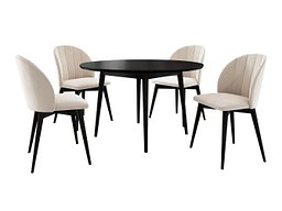 Spisegruppe Racine 127 (Svart + Magic Velvet 2250)