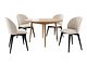 Spisegruppe Racine 127 (Svart + Magic Velvet 2250)