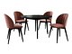 Spisegruppe Racine 127 (Svart + Magic Velvet 2258)