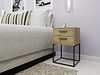 Nattbord Bristol 196 (Artisan eik)