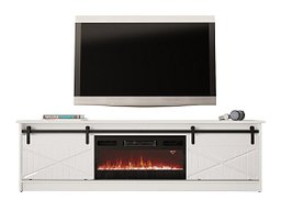 TV-benk Charlotte 165 (Hvit + Høyglans hvit)