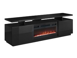 TV-benk Figura I (Svart + Svart høyglans)